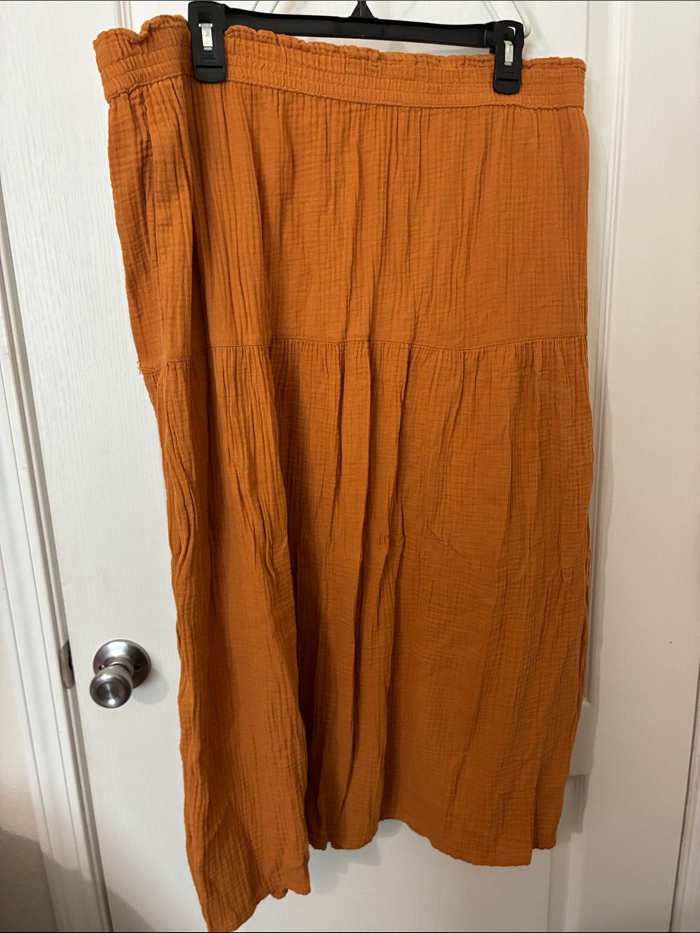 Universal Thread Burnt Orange Tiered Maxi Skirt